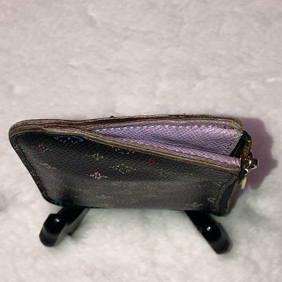 Louis Vuitton Authentic Black Multicolor Murakami Key/Card;Date Code(CA4172) - Picture 7 of 14